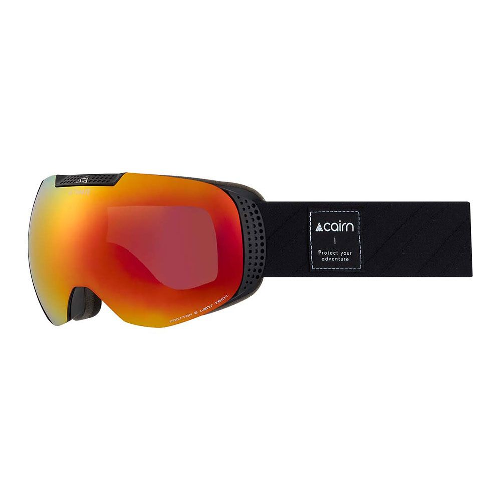 Cairn ULTIMATE - Masque ski Homme mat black/orange
