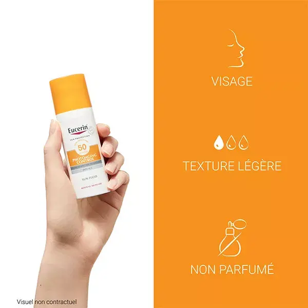 Protetor Solar Fluido Antienvelhecimento Eucerin com Proteção Solar FPS 50 50ml