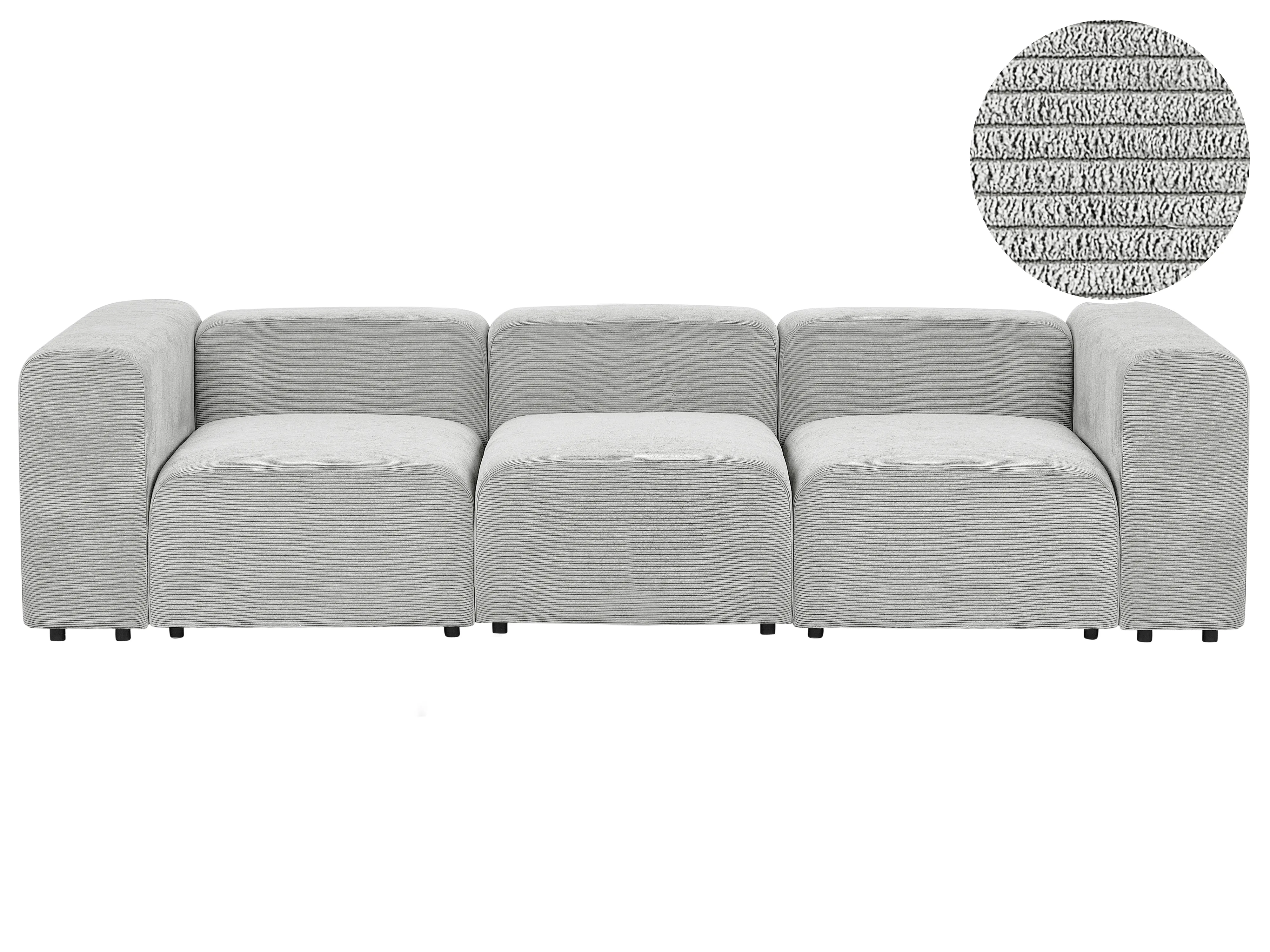 Modulaire bank 3-zits FALSTERBO Corduroy Grijs