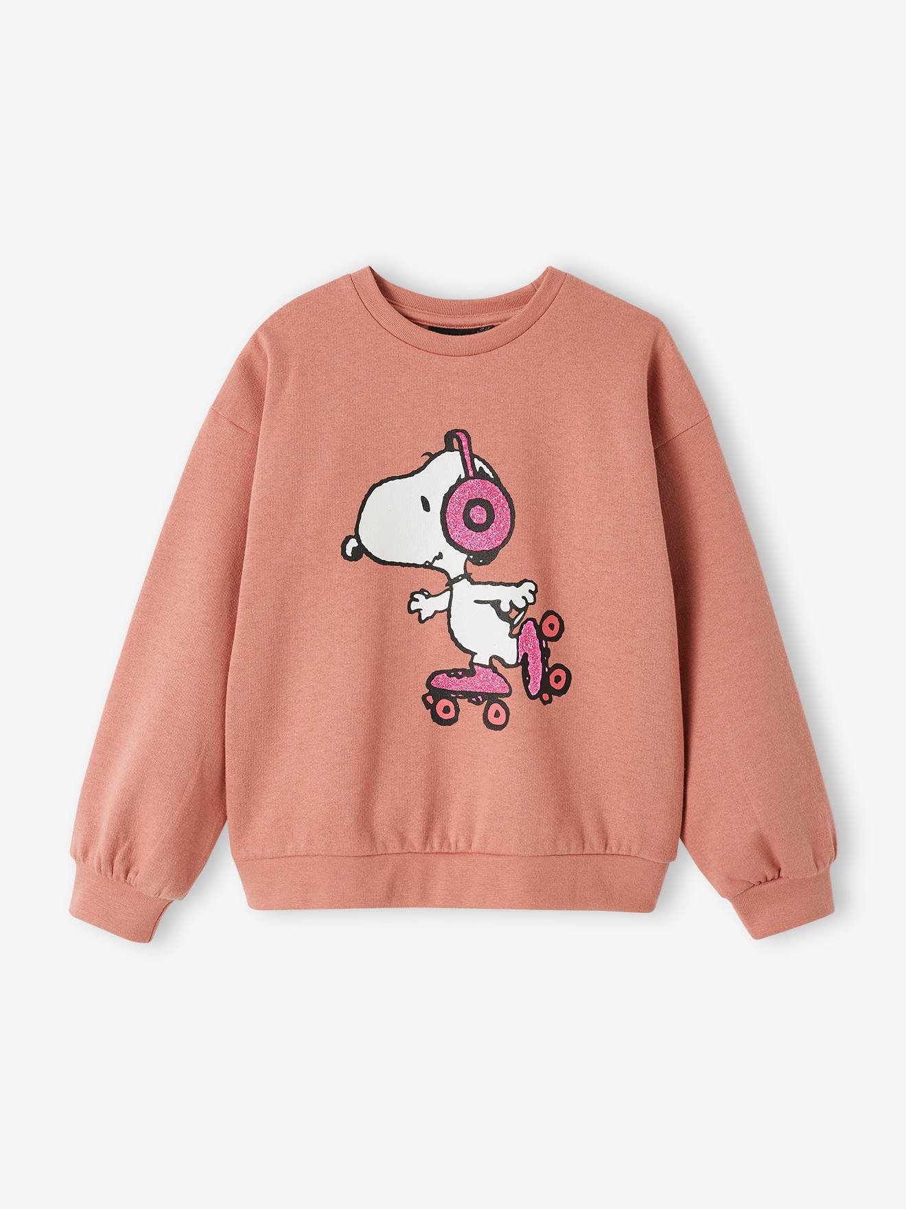 Moletom Snoopy Peanuts® para meninas, rosa antigo