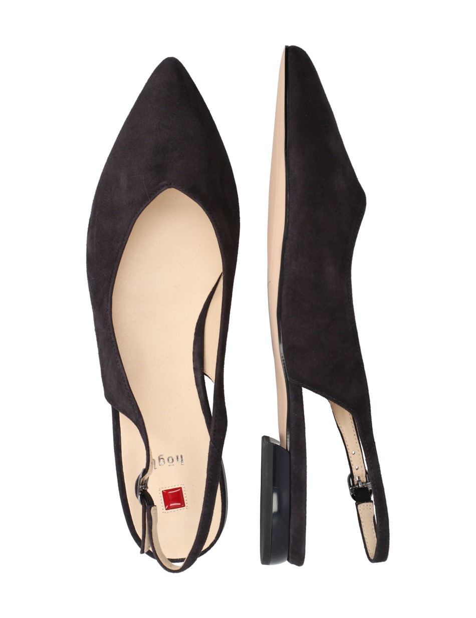Veloursleder Slingpumps