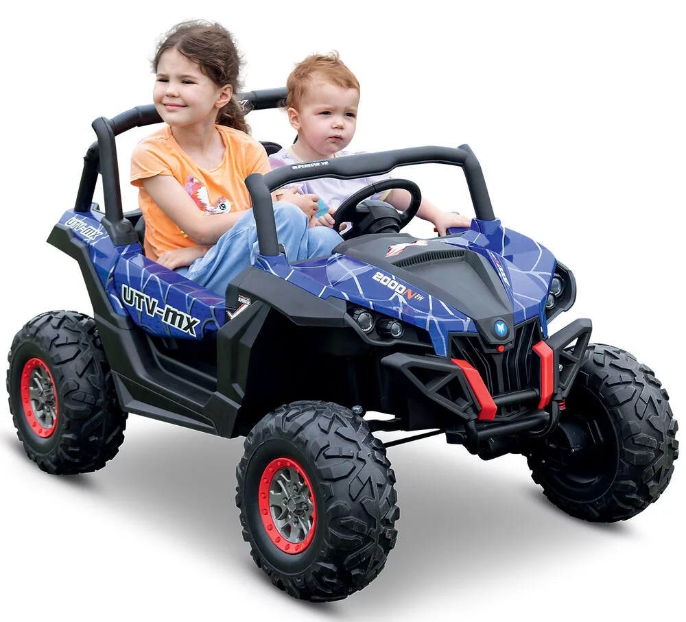 BUGGY ELECTRIQUE ENFANT SMX UTV MX 4WD BLEU