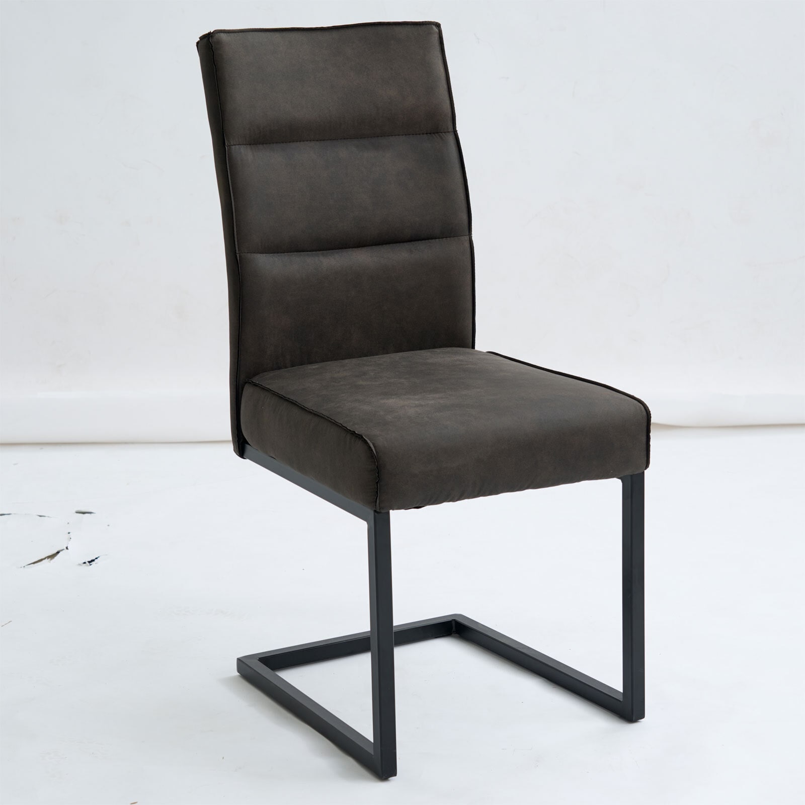 LIV‘IN Esszimmerstuhl NEAPEL 4er Set Vintage anthrazit