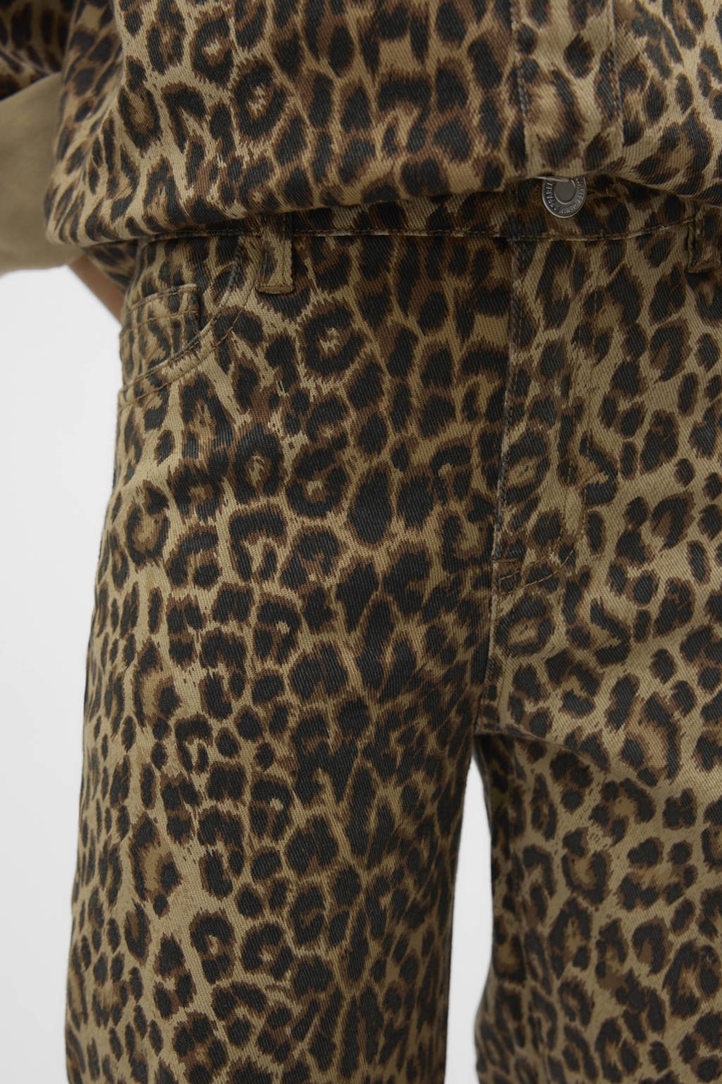 VERO MODA GIRL high waist wide leg jeans bruin
