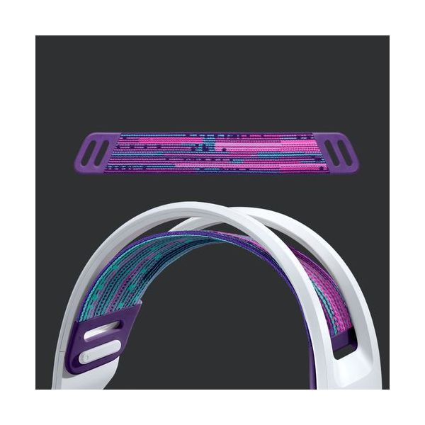 Logitech G733 Headset Gaming Wireless Lightspeed RGB Branco - 981-000883