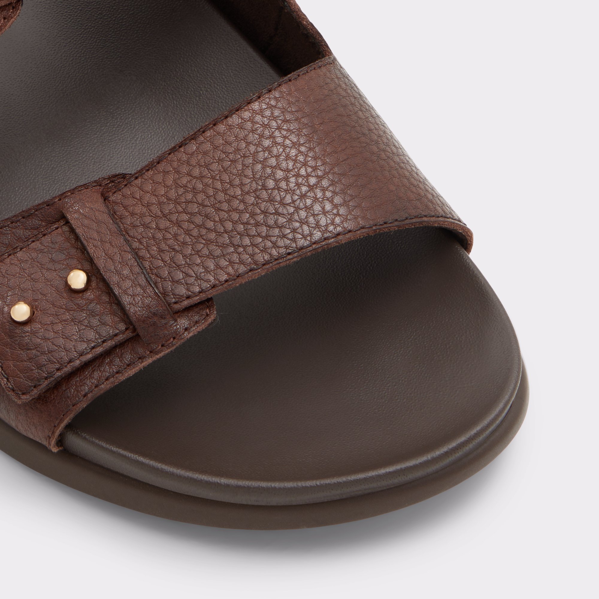 Serham Dark Brown Men Slides