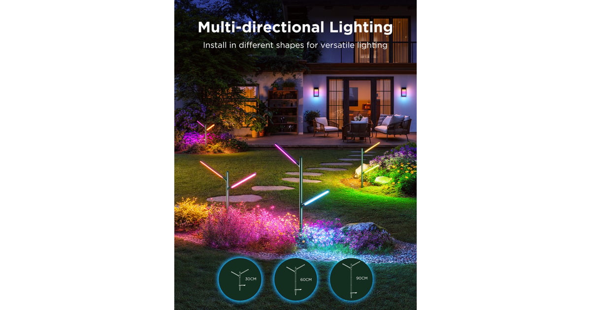 GoveeOutdoor Garden Lights - 2-pack sfeerverlichting  (2,4GHz-wifi + Bluetooth)