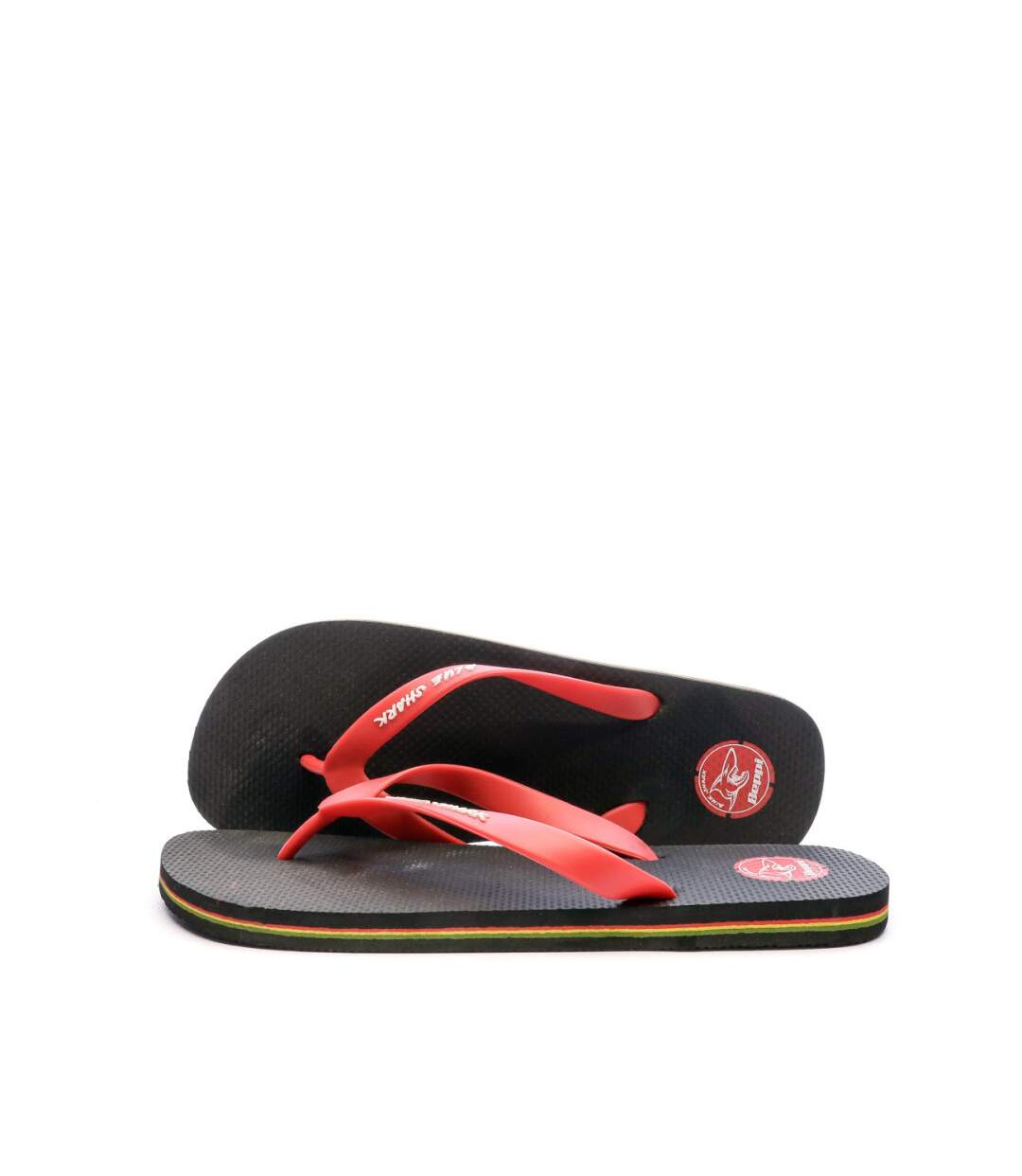 Tongs Noir/Rouge Homme Beppi Slipper