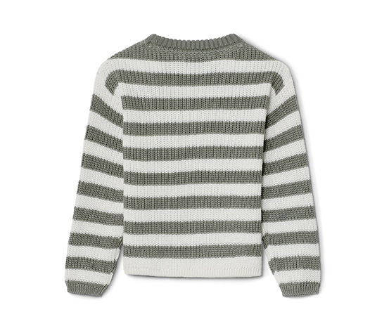 Kinder-Strickpullover, gestreift