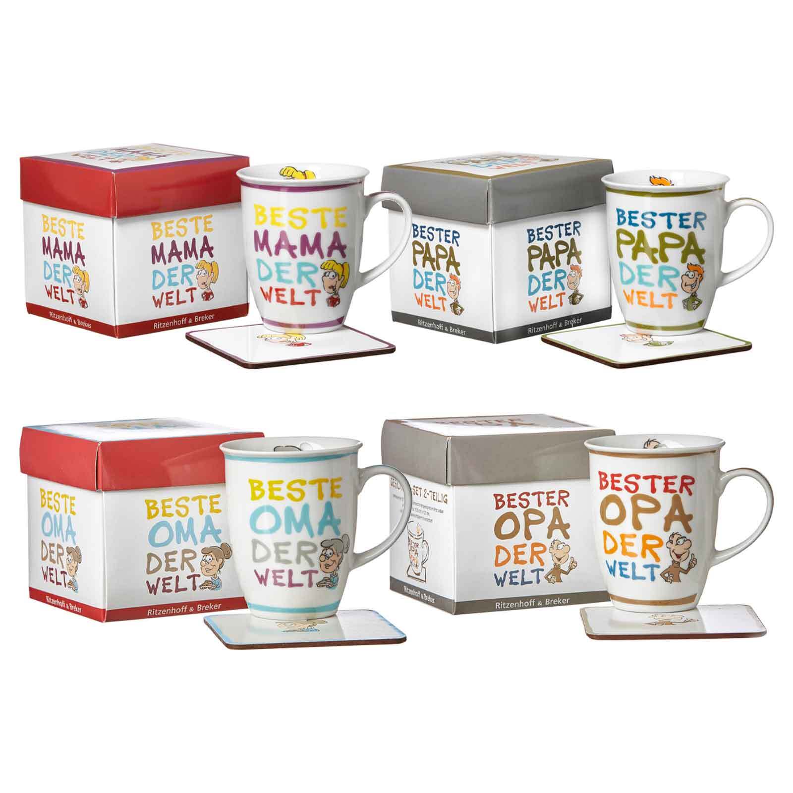 Ritzenhoff & Breker Kaffeebecher Geschenkset 320 ml 2er Set