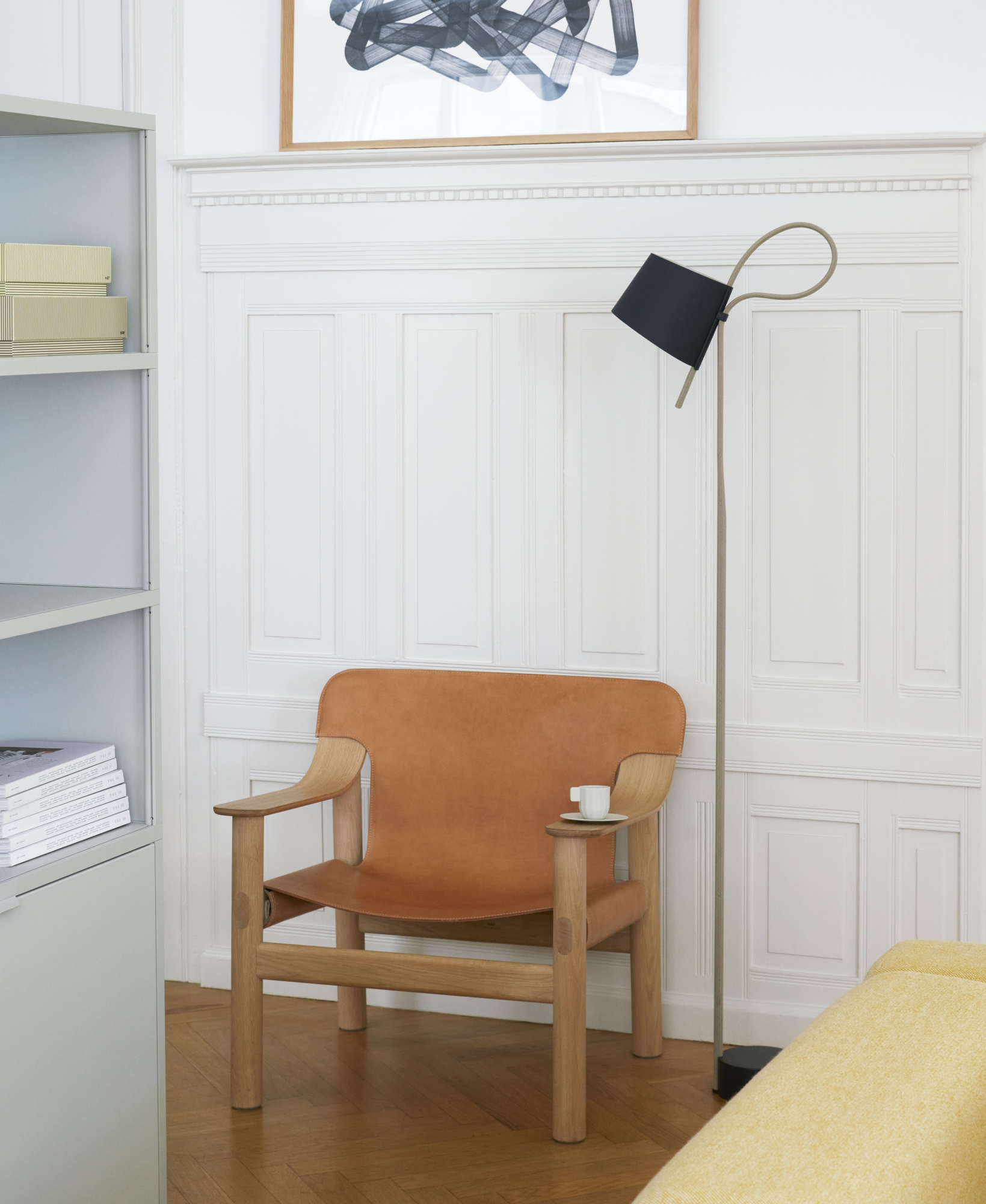 Vloerlamp Rope Trick Yellow-black