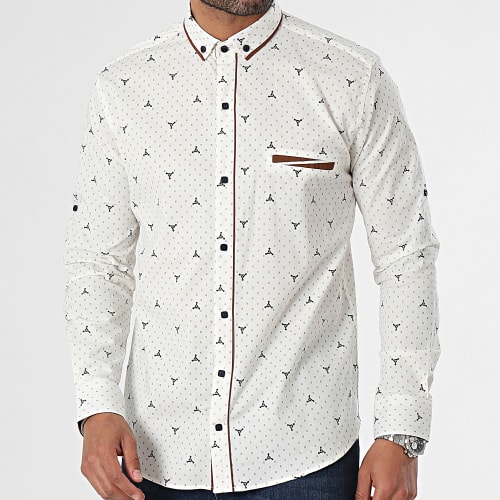Chemise Manches Longues Beige Clair