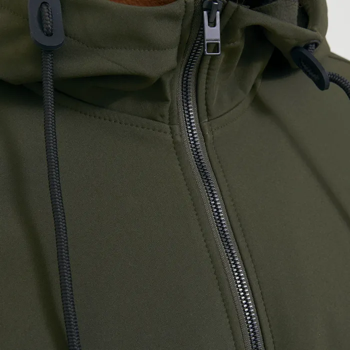 Jack & Jones Basic Hooded Softshell Jas Heren (plussize)