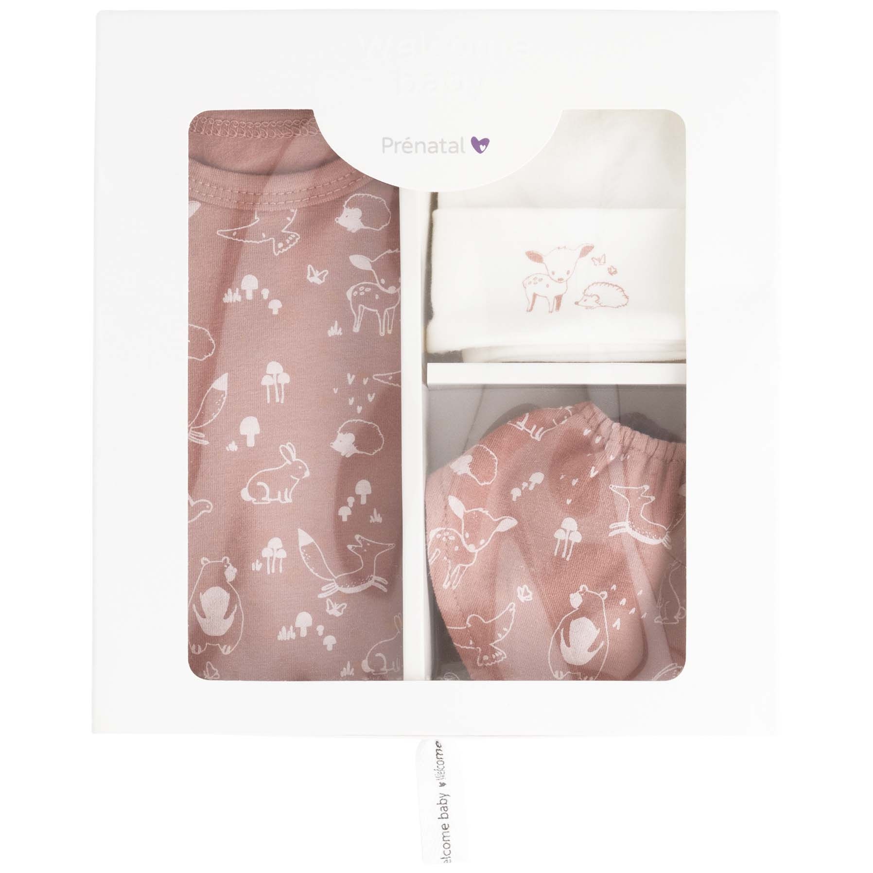 Prénatal new born giftset roze