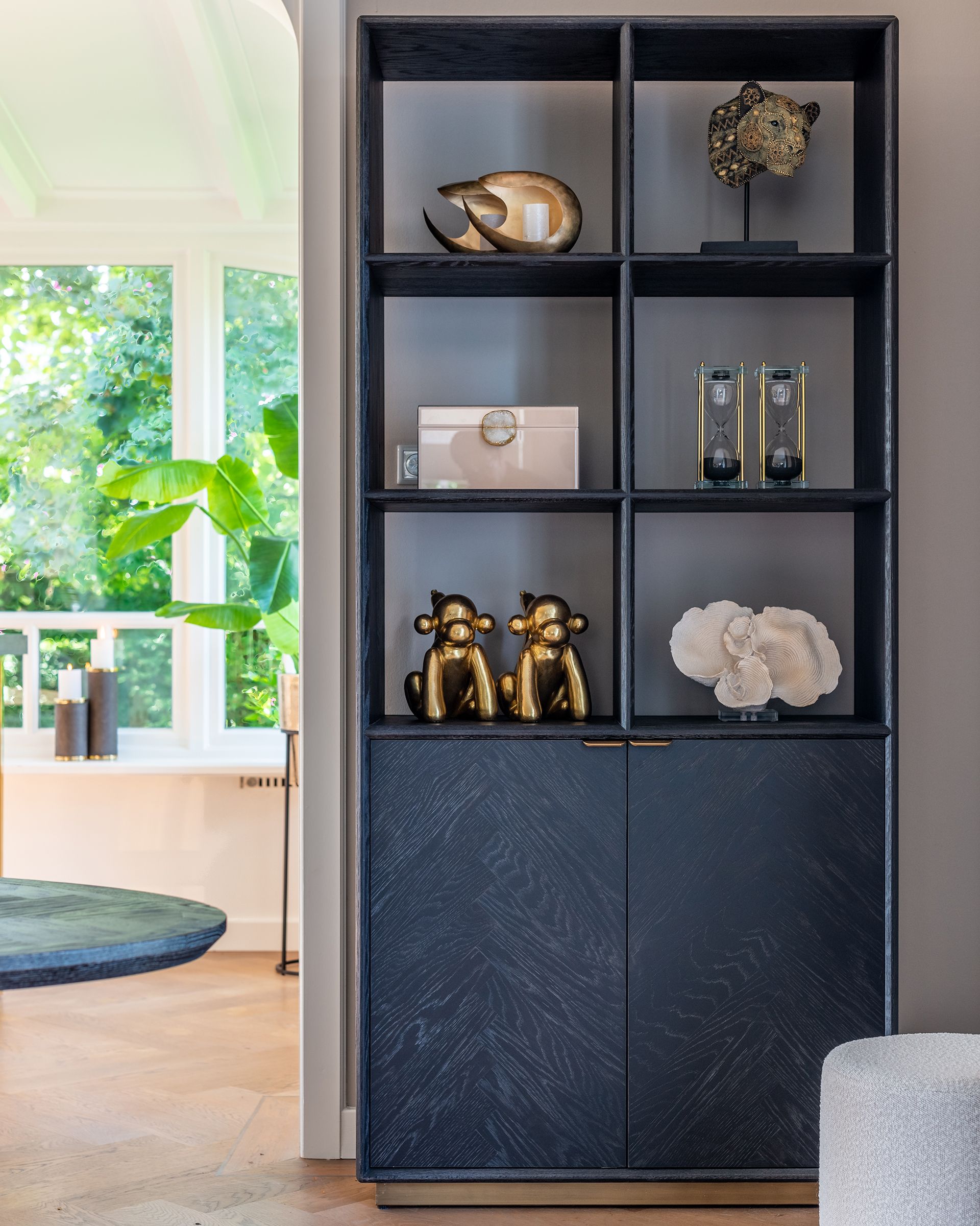 Boekenkast 210708 Blackbone Brass B100 x D40 x H220 cm