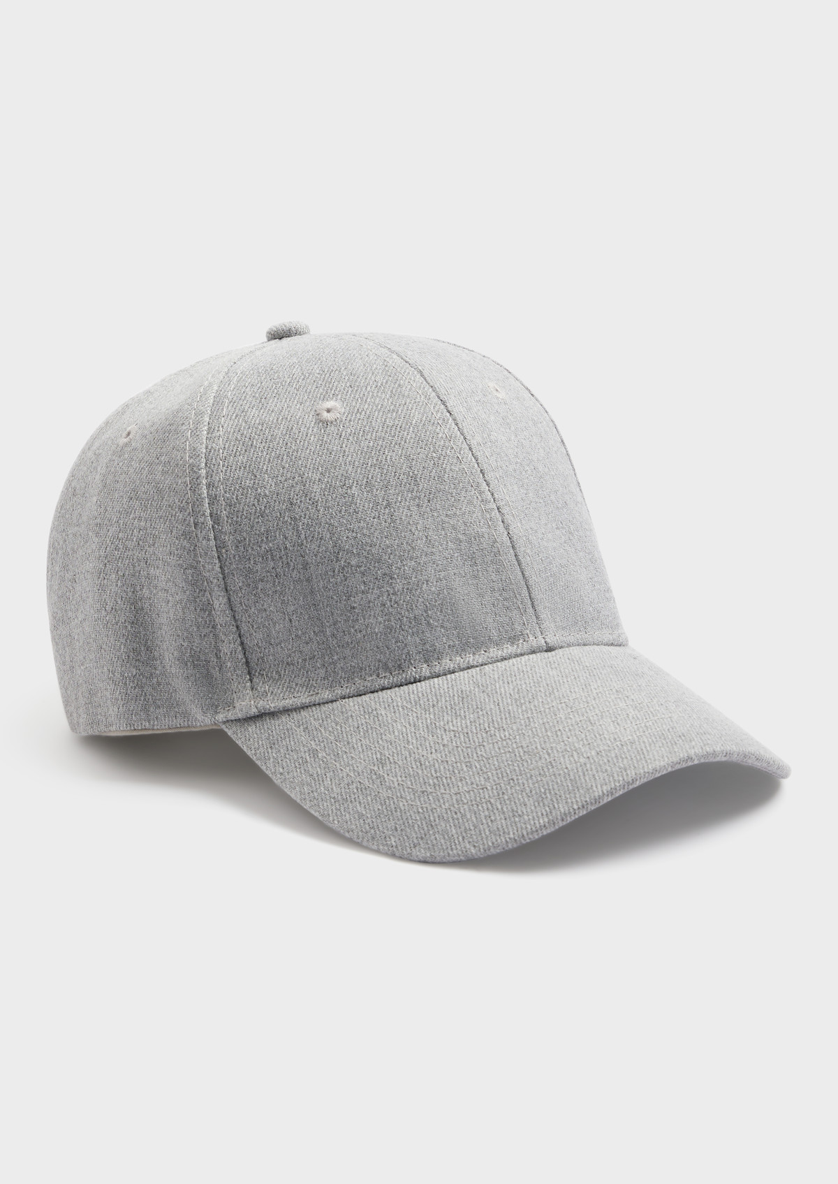 Casquette unie grise