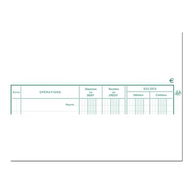 Exacompta - Carnet de Position de compte - 16 x 19,5 cm - 40 pages