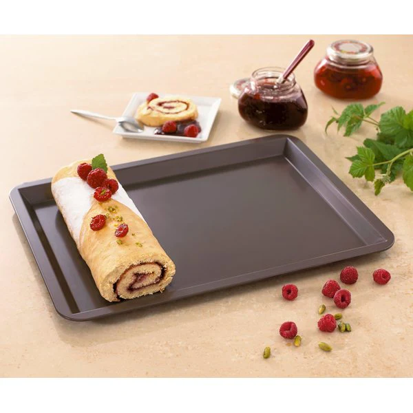 Plaque à pâtisserie acier revêtu anti-adhérent 40 cm Mathon