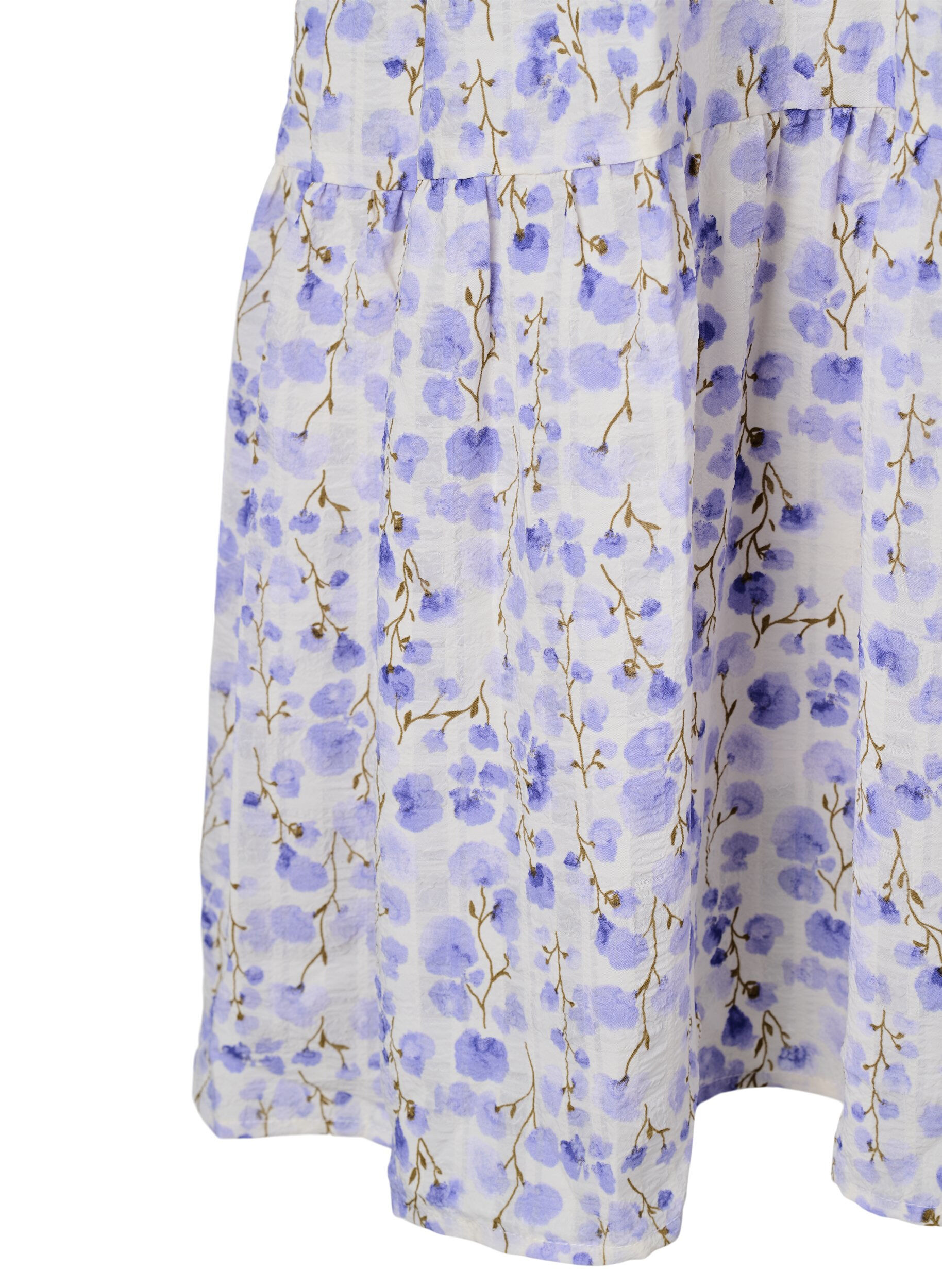 Tunika med 3/4 ærmer og blomsterprint