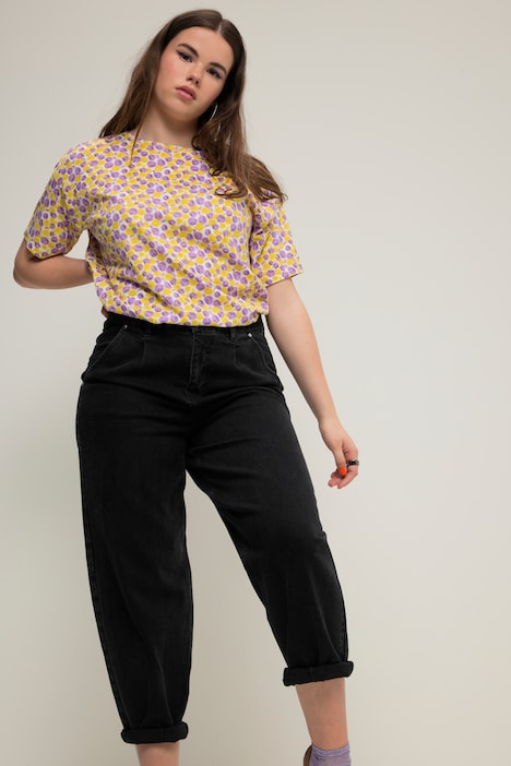 Ballon-Jeans, Wide Fit, Stretchdenim, 5-Pocket, Elastikbund