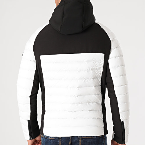 Doudoune Chauffante Capuche Aspen Blanc Noir