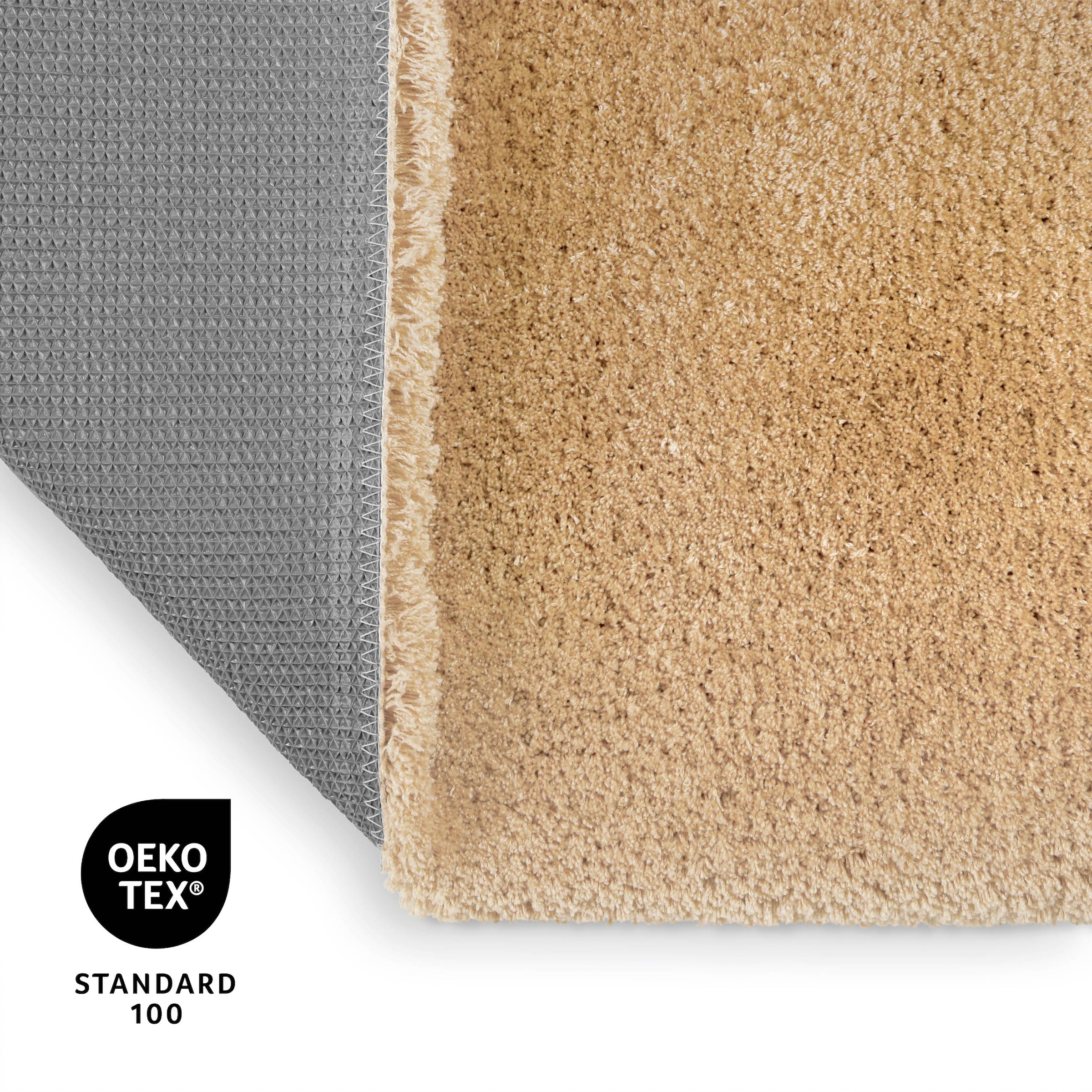 GOODproduct Badematte »Kaarin« Höhe 30 mm rutschhemmend beschichtet schnell trocknend Badteppich, getuftet, flauschig, hochflor, grosse Farbauswahl
