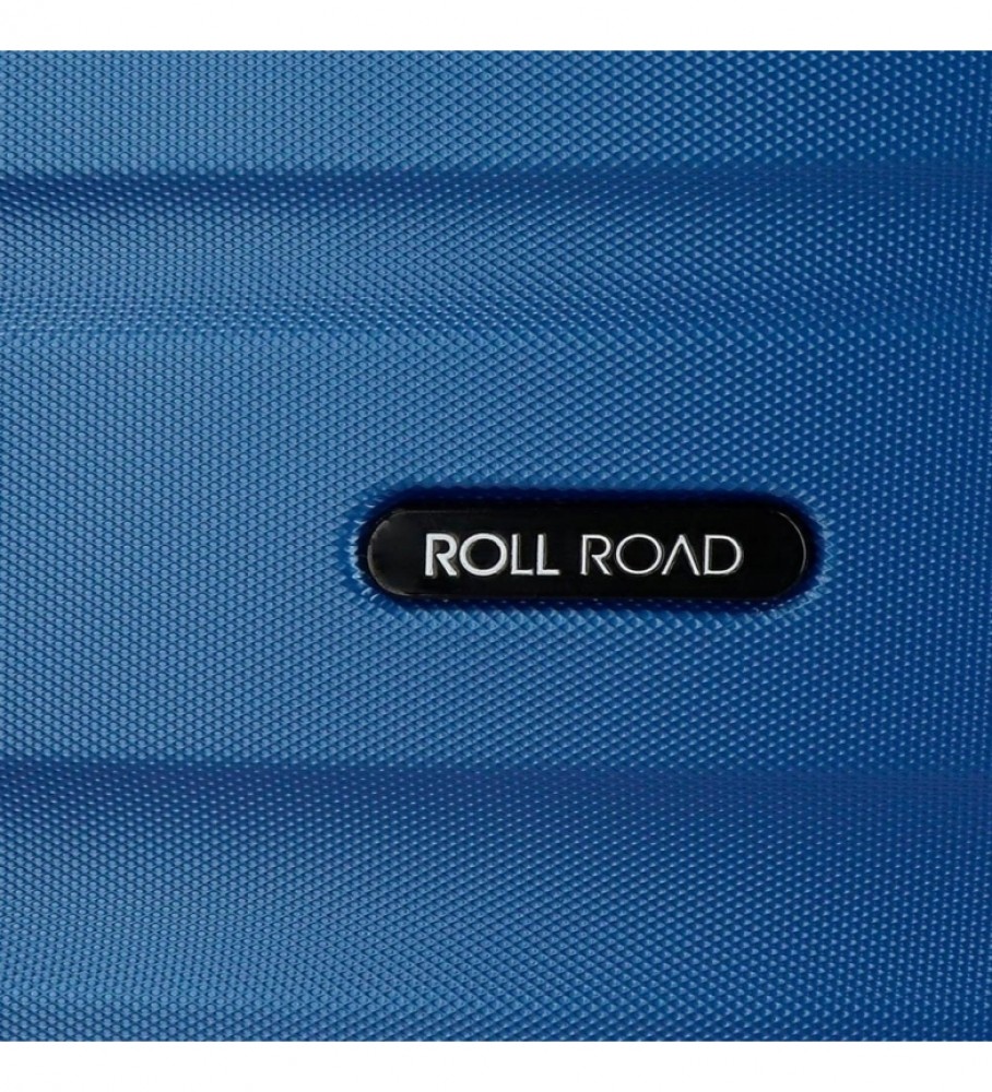 Mala rígida grande Roll Road Flex Blue