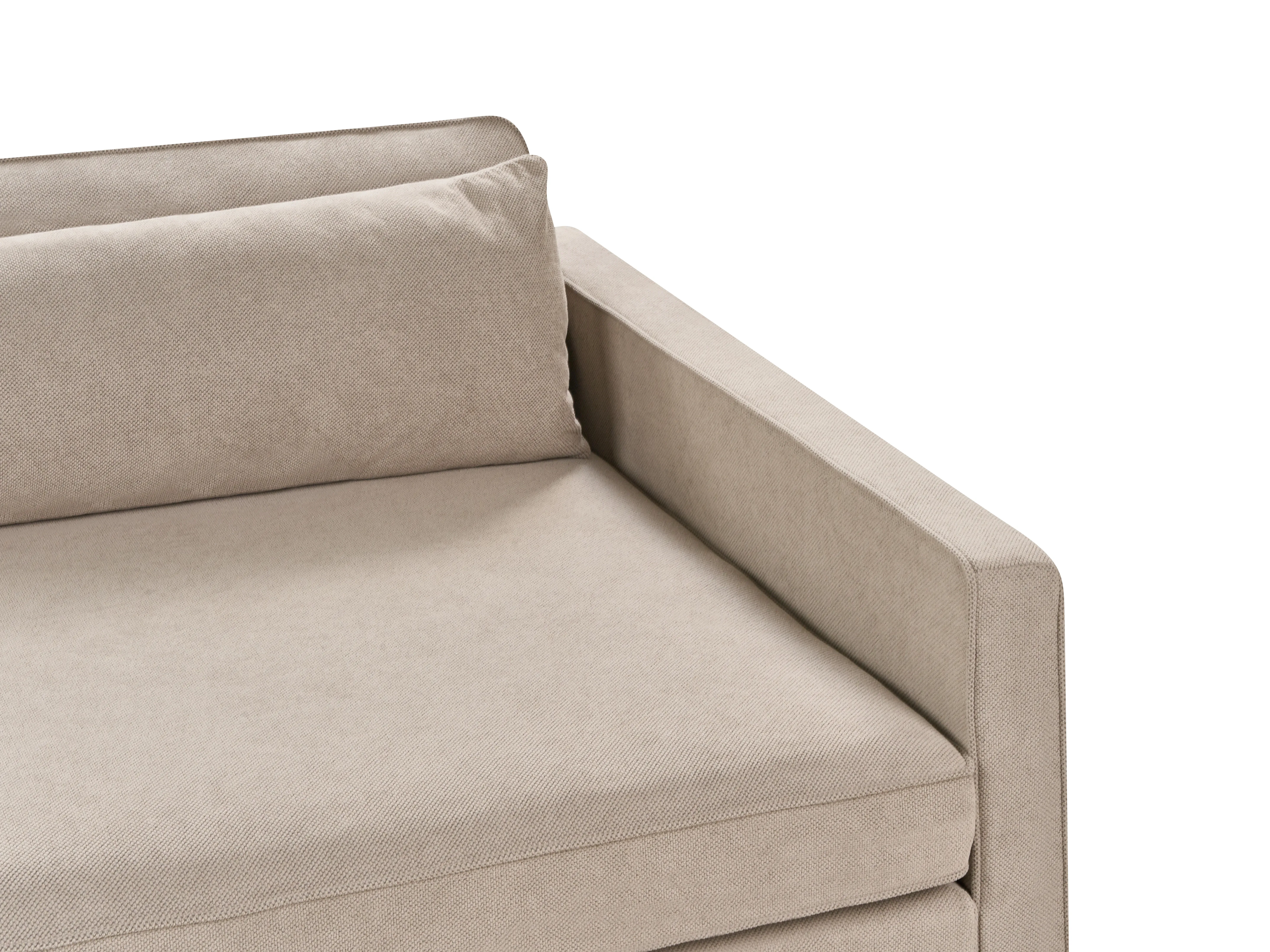 Bank 3-zits VINSTRA Stof Taupe