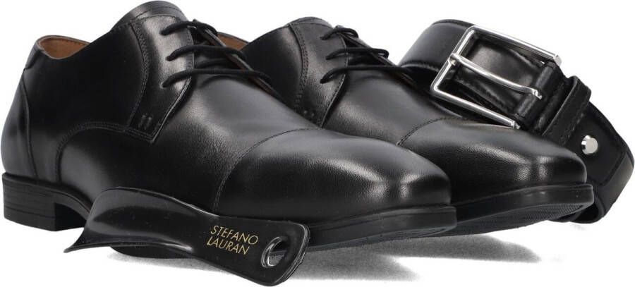 STEFANO LAURAN Nette Schoenen Heren Veter Maat: 44 Materiaal: Leer Kleur: Zwart