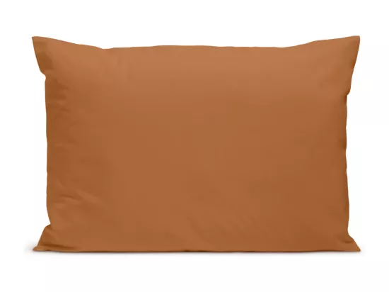 Taie d'oreiller 100% Percale de coton - Terracotta - 50x75cm