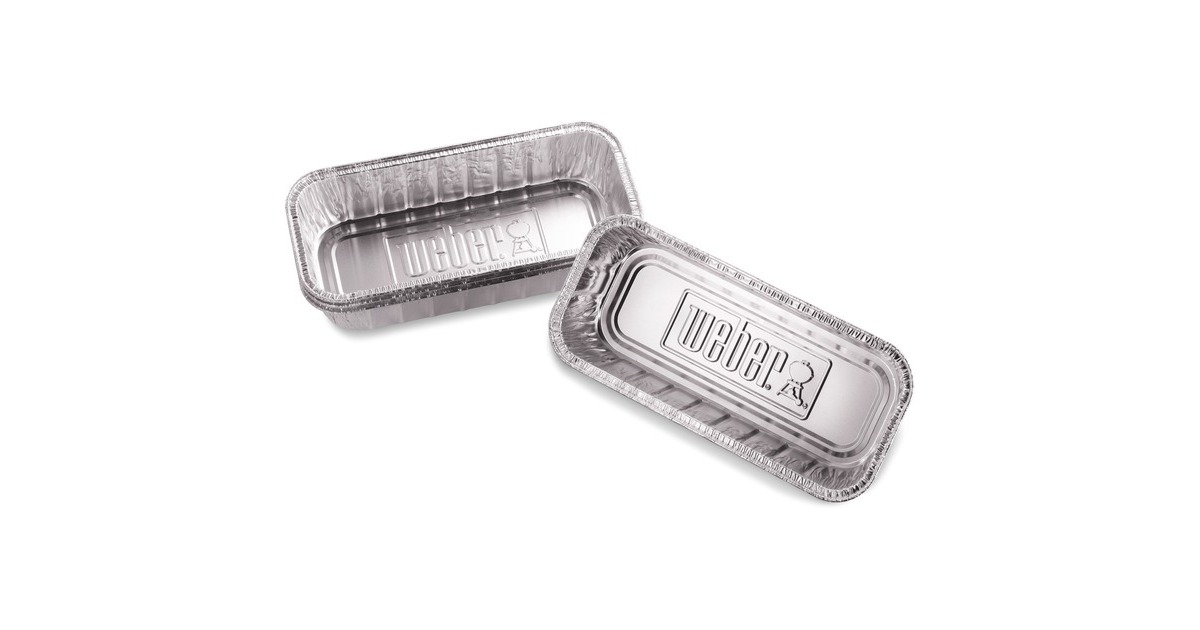WeberAluminium lekbakjes druipschaal  (Zilver, 10 stuks)