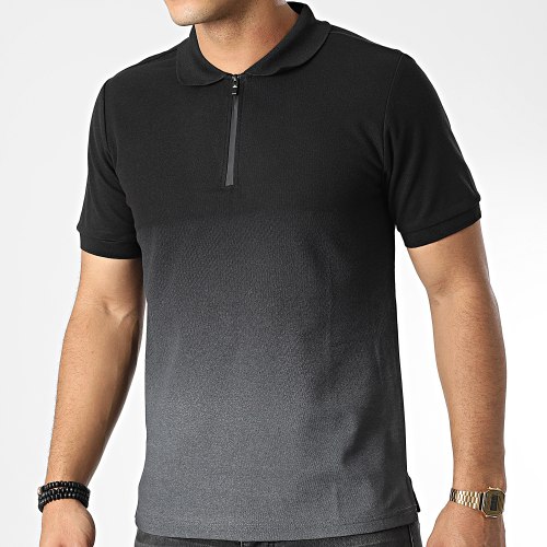 Polo Manches Courtes Dégradé XP139 Noir