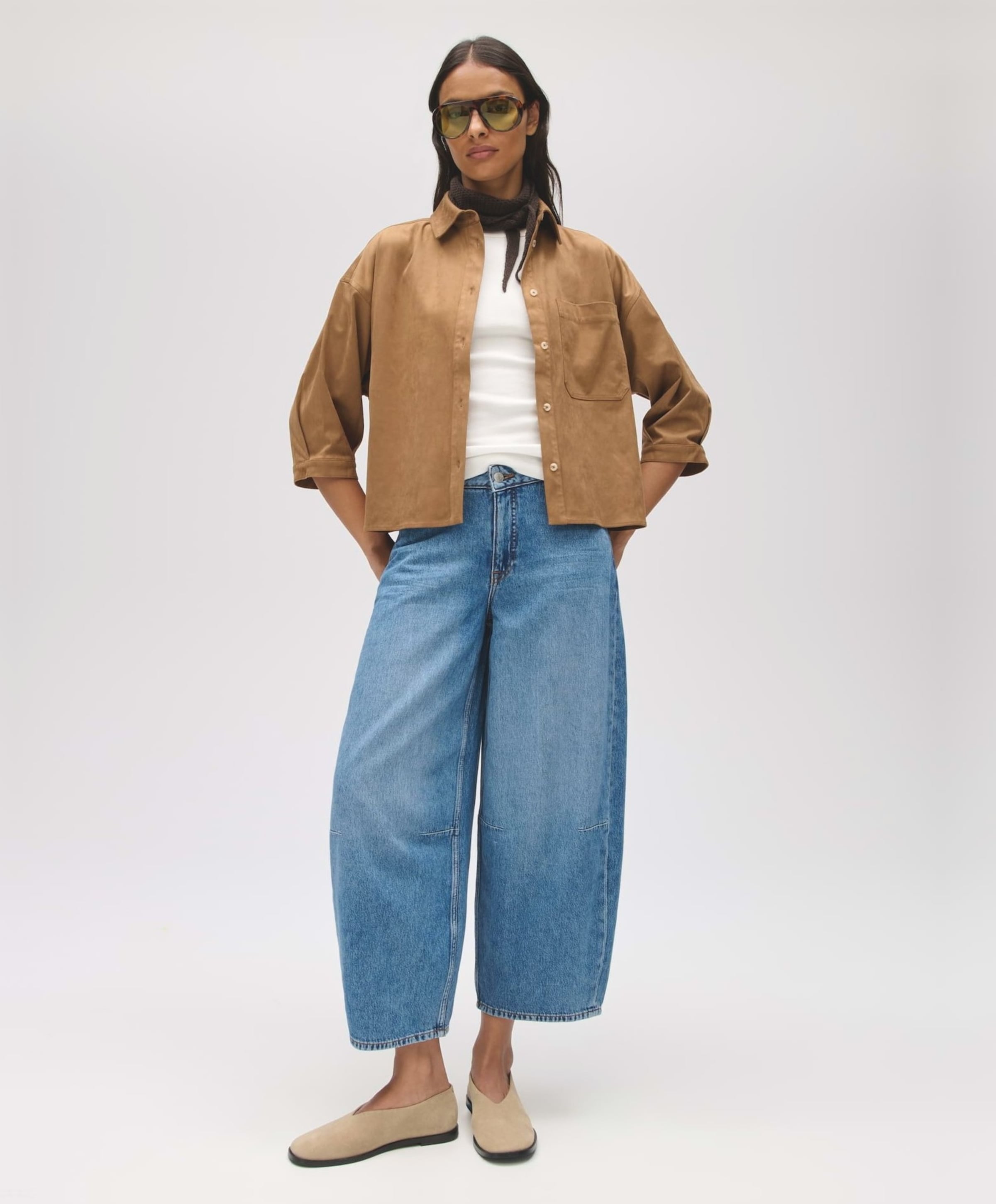 OPUS Dames blouse bruin