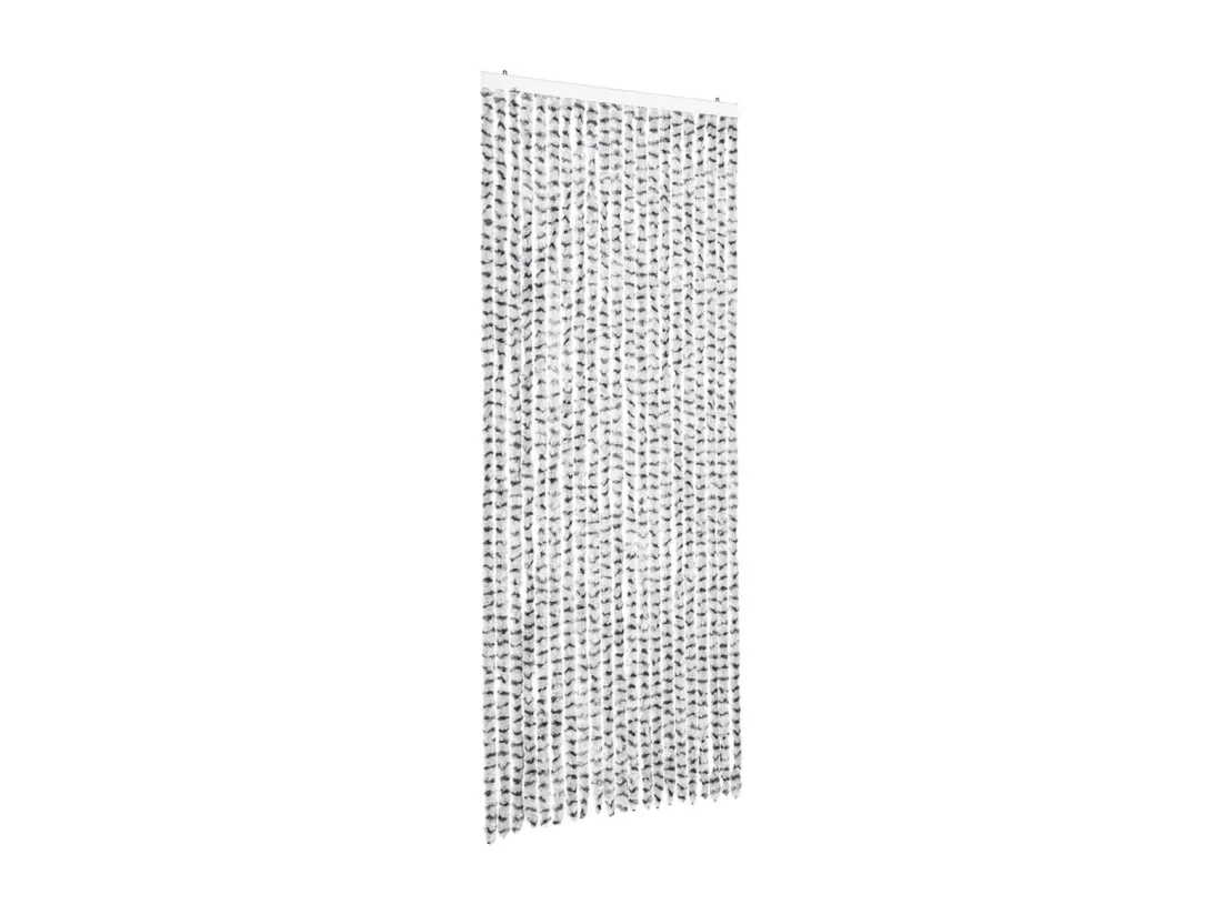 Moustiquaire Gris clair et gris foncé 90x220 cm Chenille
