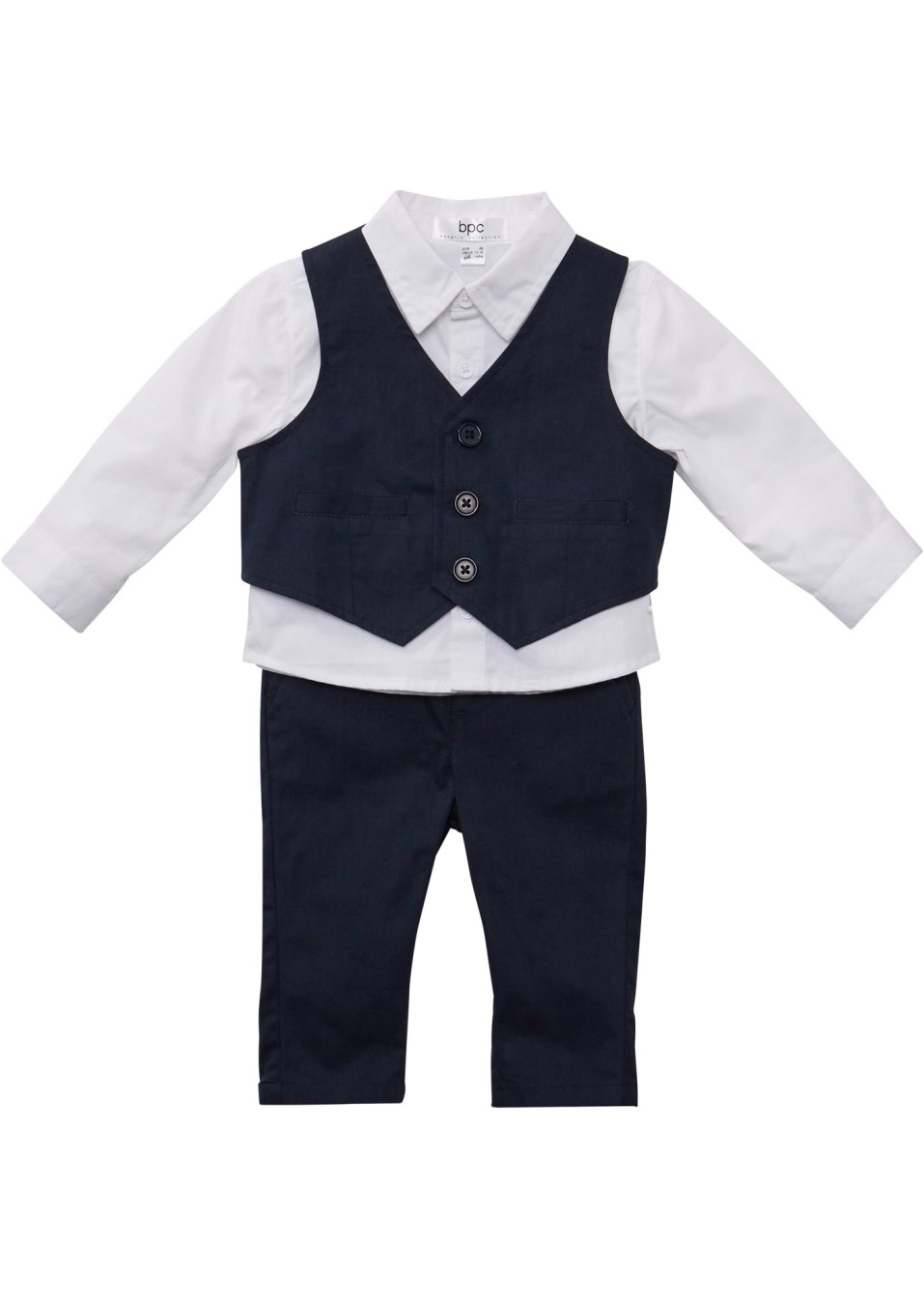 Chemise bébé + veston + pantalon (Ens. 3 pces.)