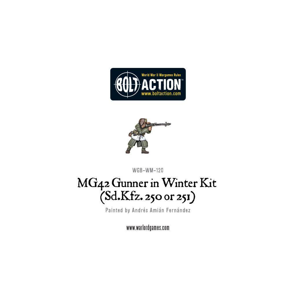 Bolt Action - MG42 Gunner in Winter kit (Sd.Kfz 250 or 251)