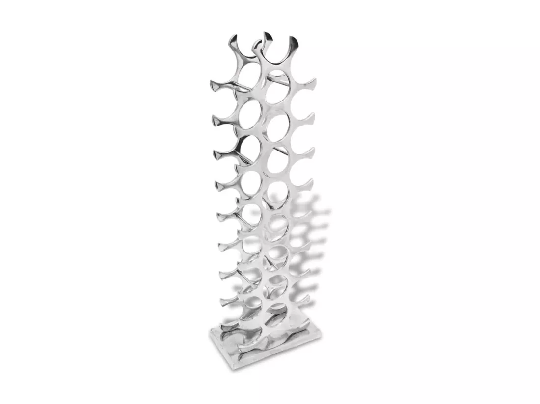 Casier à bouteilles Aluminium Argenté 27 bouteilles