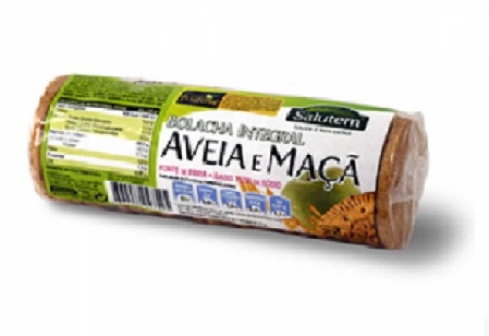Biscoitos integrais Salutem 200g com aveia e maca