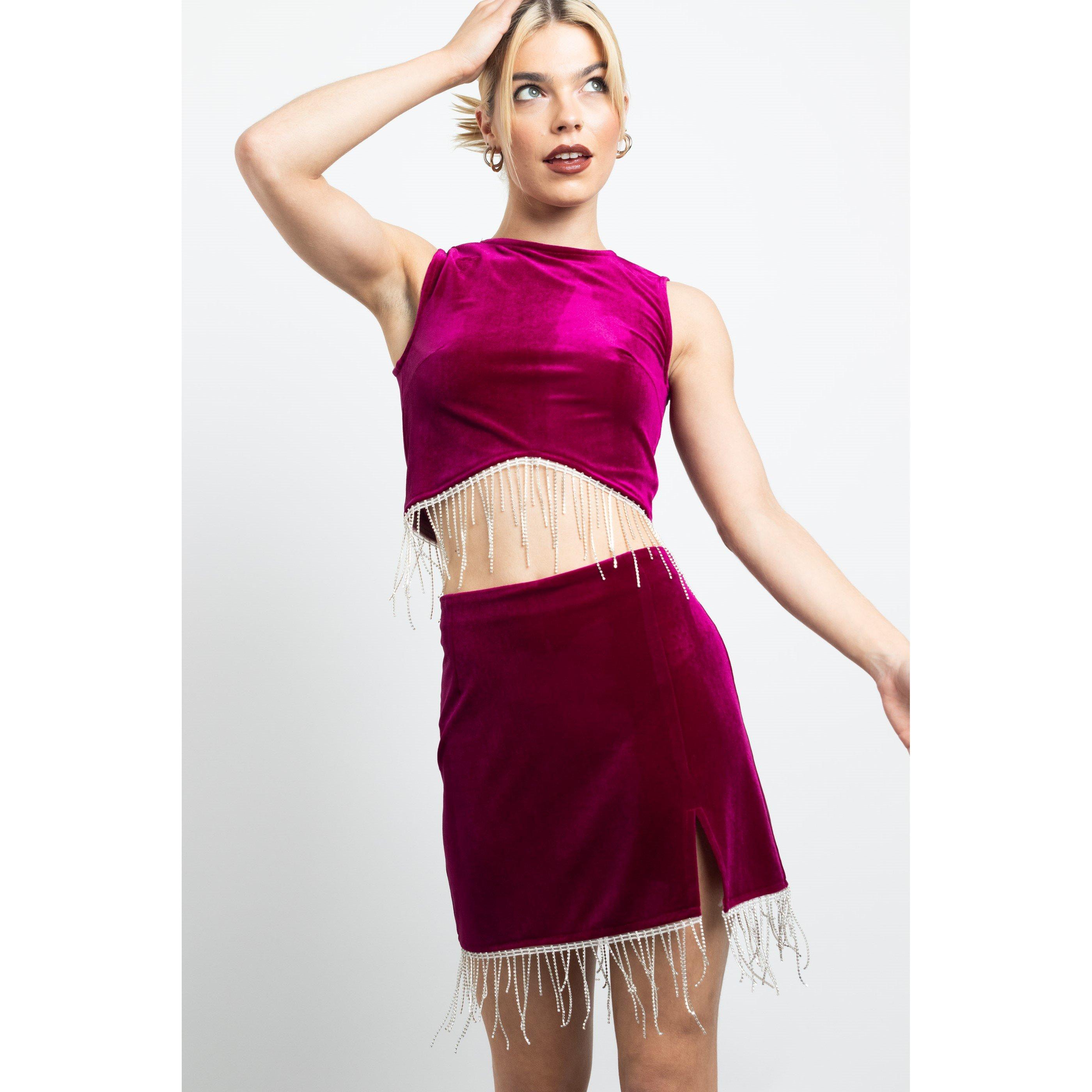 Daisy Street Velvet Mini Dress