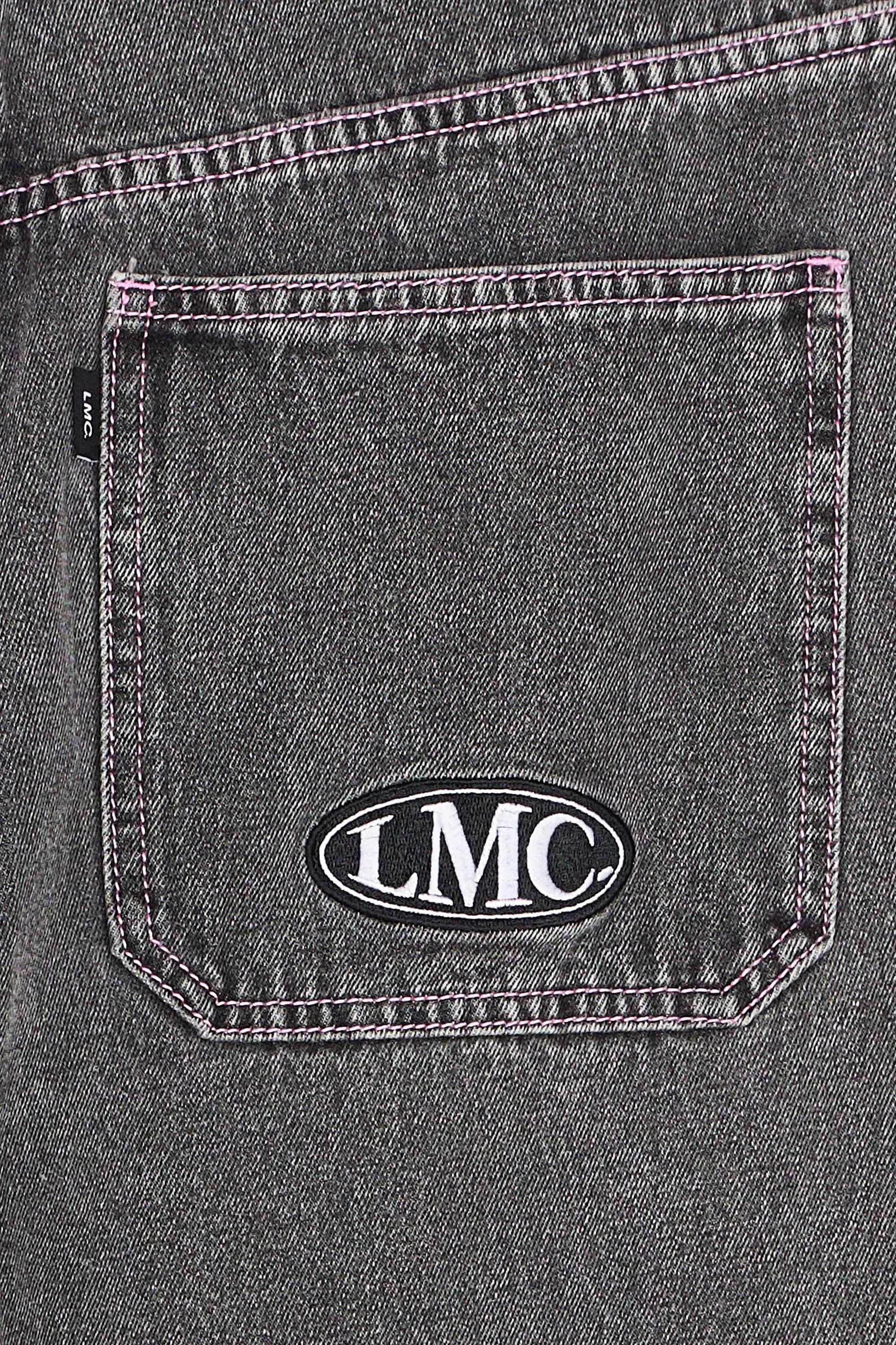 LOST MANAGEMENT CITIES Jean CNTRST ST DOUBLE KNEE Noir