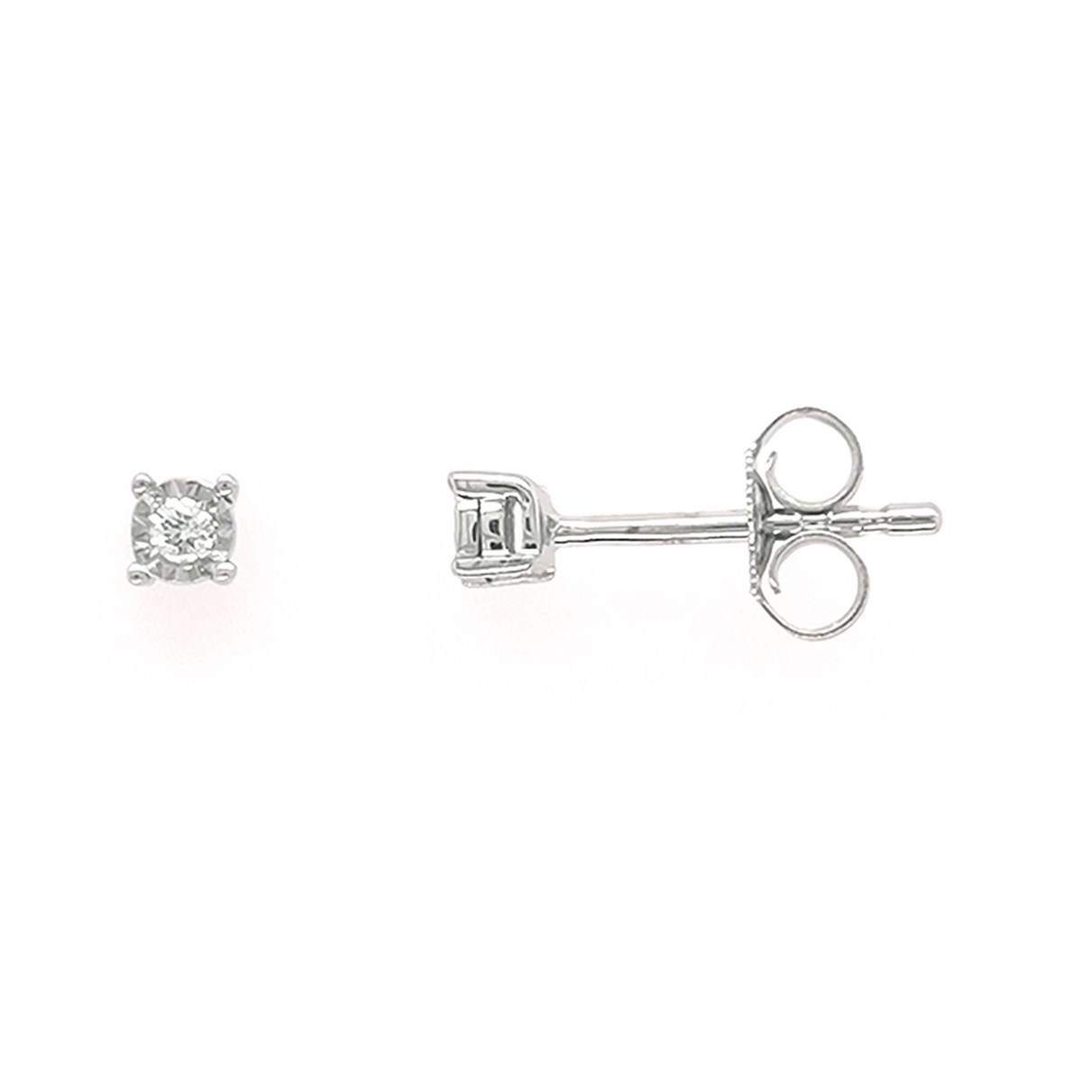 Boucles d'oreilles Brillaxis diamant 0.03 cts