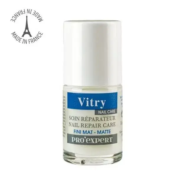 Tratamento reparador de silicone Vitry Nail Care Pro'Expert, acabamento fosco, 10ml
