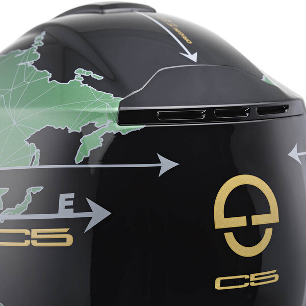 Schuberth - Casque C5 Globe Noir / Vert / Brillant