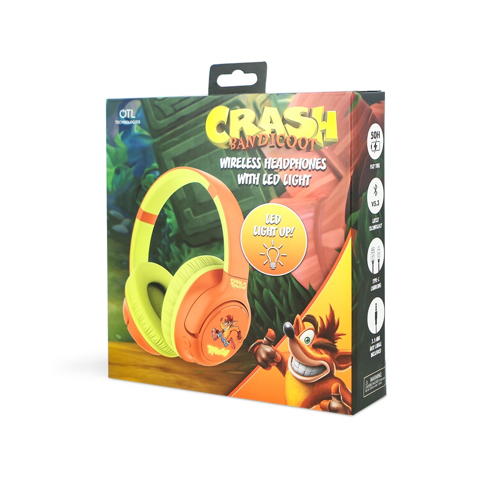 OTL -Crash Bandicoot hedphones withn LED backlight