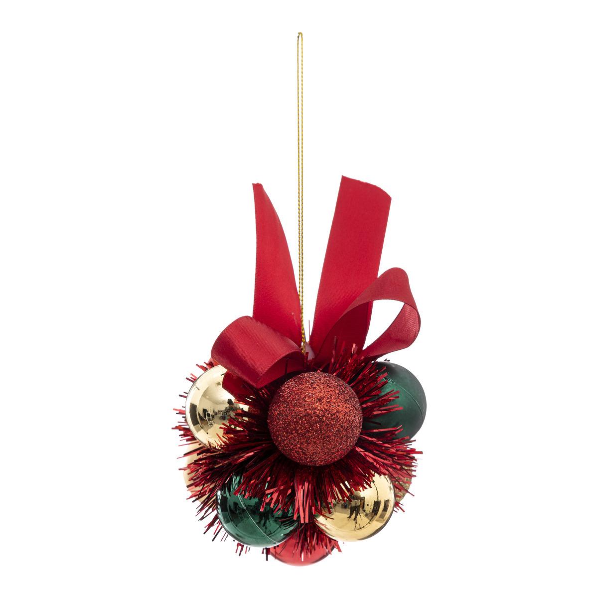 FLEUR DE NOEL 11 BOULES DELICE 3CM
