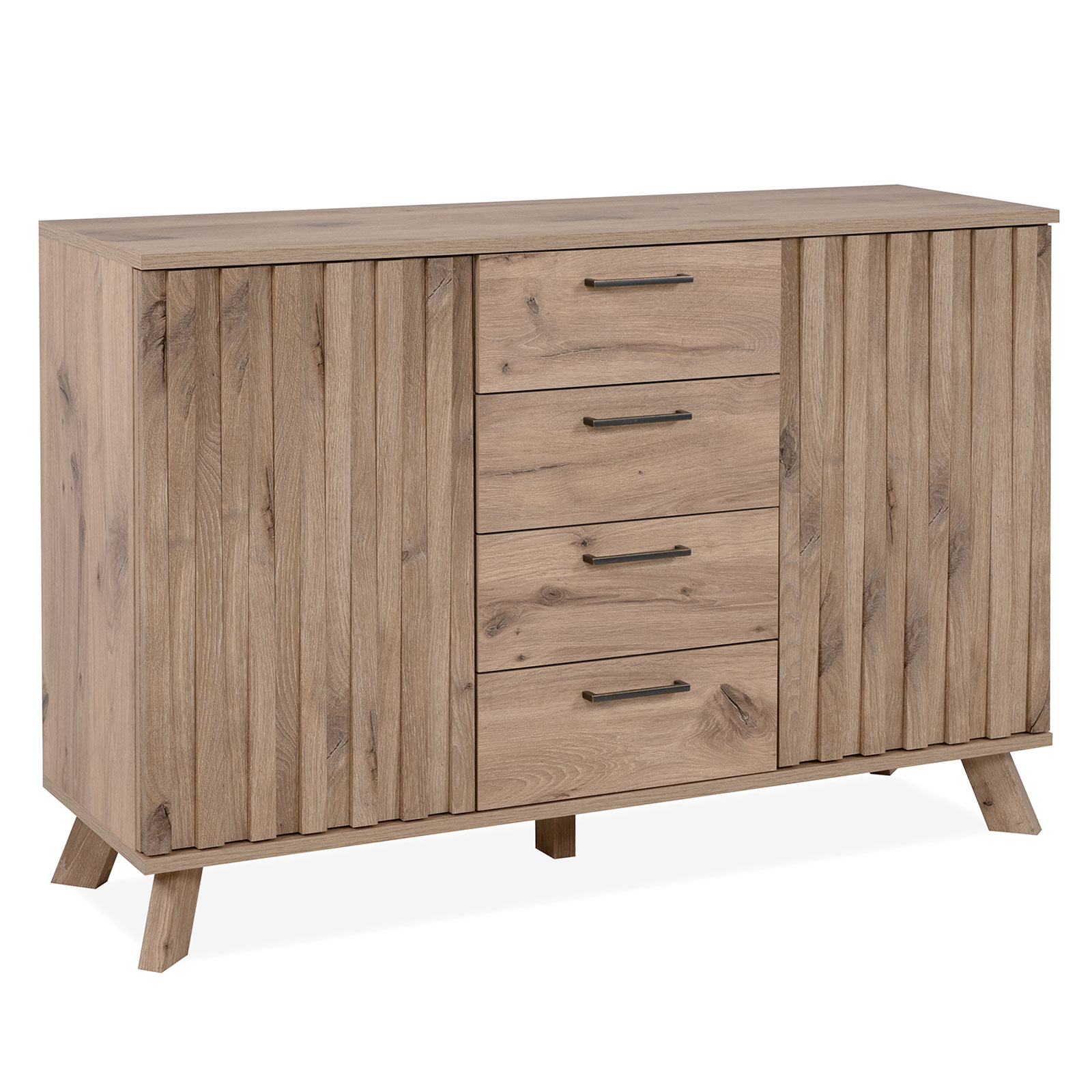 Kommode WELLINGTON - Schwedeneiche - 127 cm breit