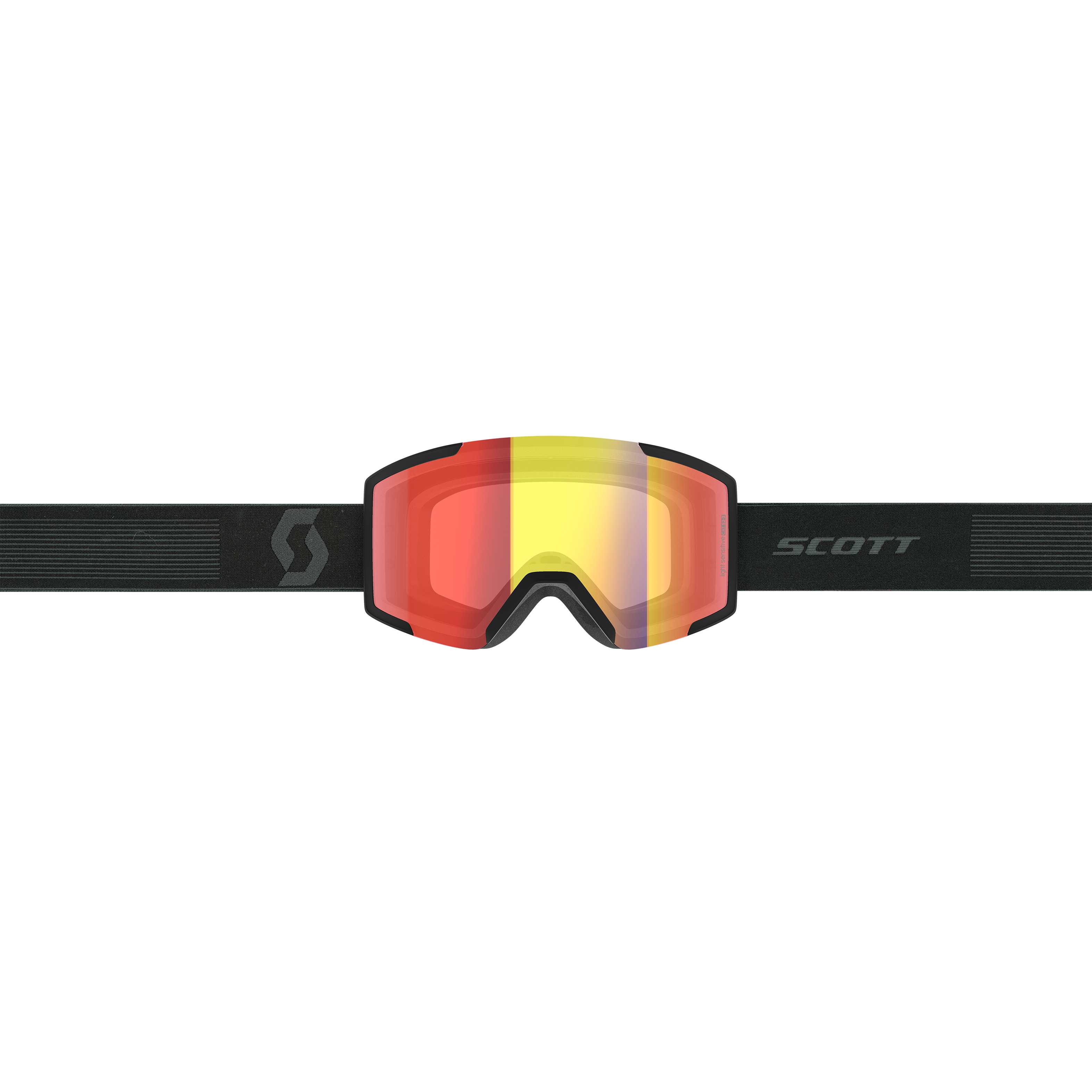 Shield Goggle, light sen red chrome
