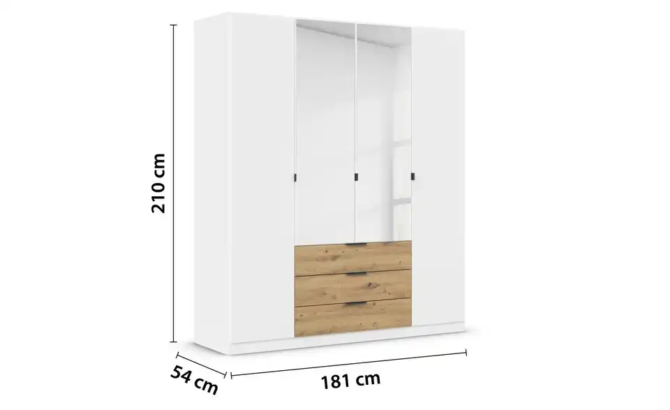 Drehtürenschrank Davoa 181 cm