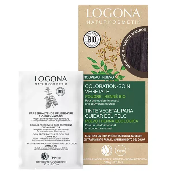 Logona Coloração Capilar - Tratamento Castanho Escuro 100g
