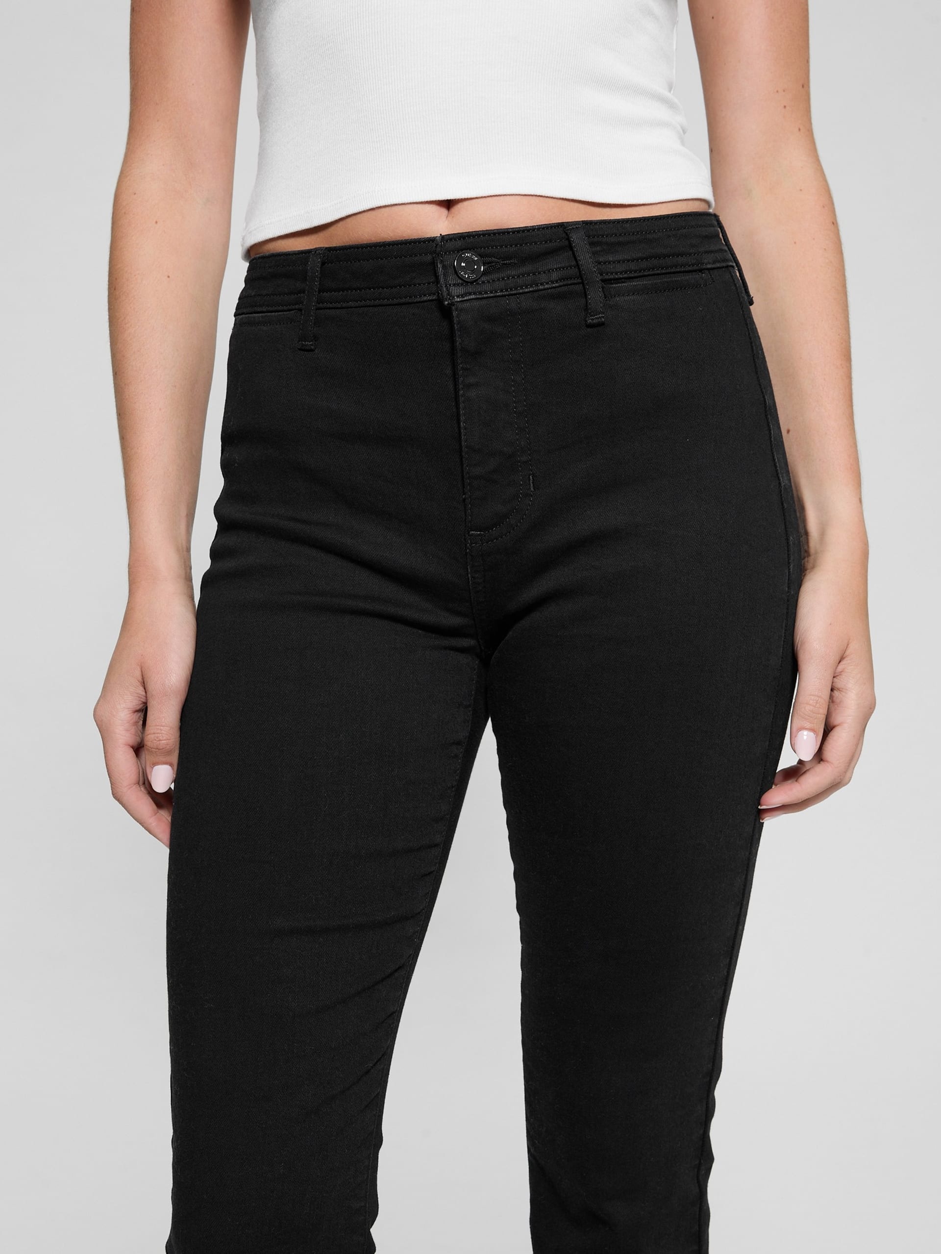 Calça jeans flare de cintura alta Eco Belle